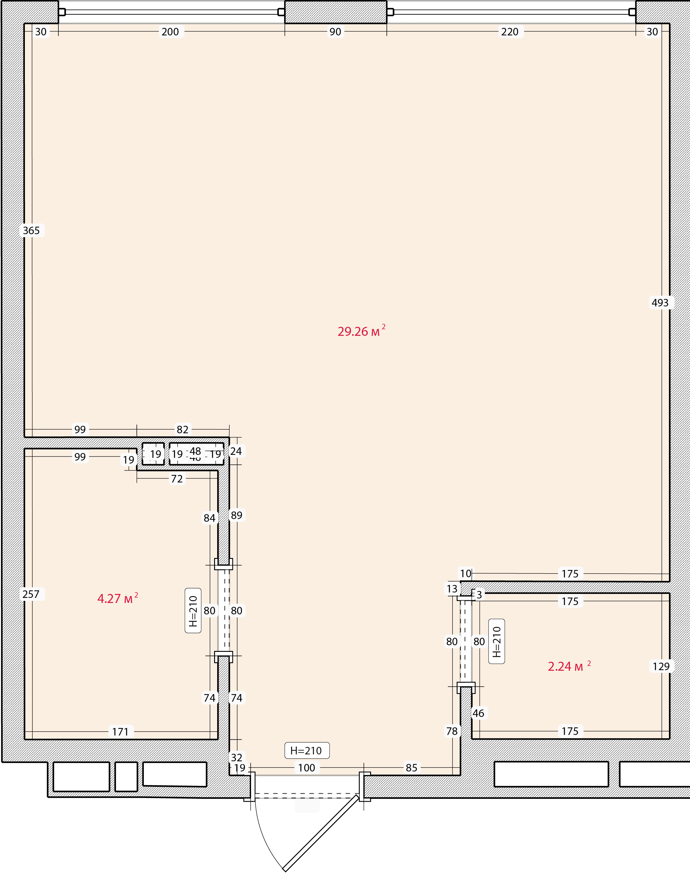 ЖК Дом на Бульваре, 1-комн кв 35,0 м2, за 5 425 000 ₽, 24 этаж